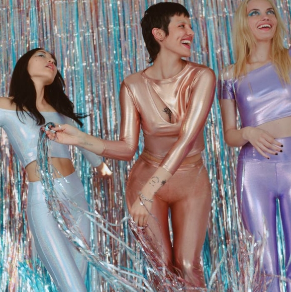 NEW Lavender Disco The Might Company Leggings - Picture 5 of 9